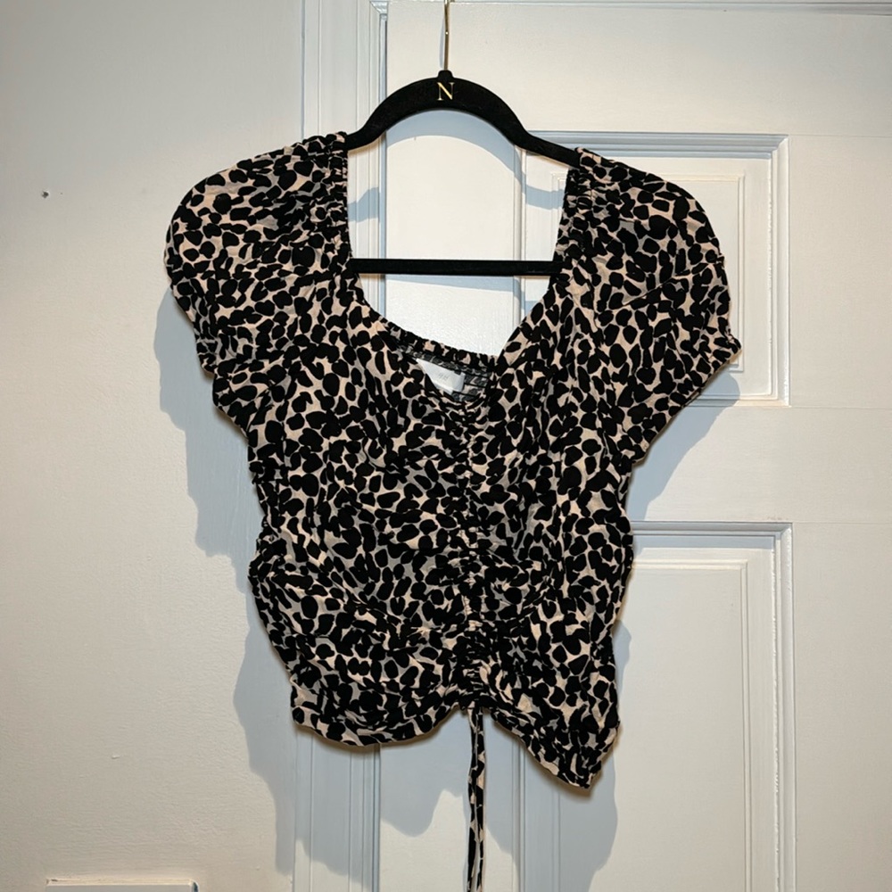H&M RUCHED BLOUSE